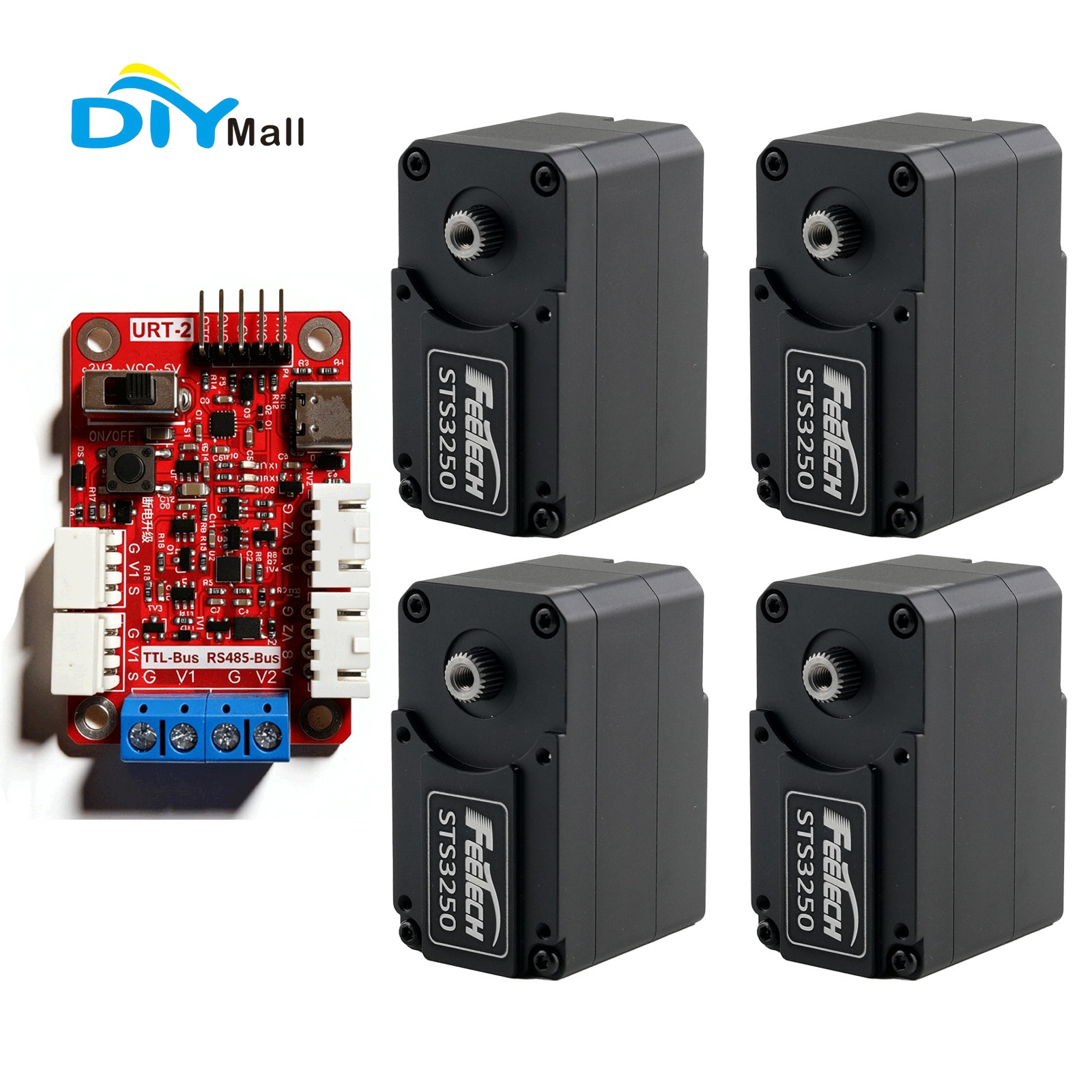 Robot Arm Motor - Feetech STS3250 12V 50KG Coreless Motor