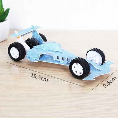 Science And Invention - Student science experiment pull-back racing car