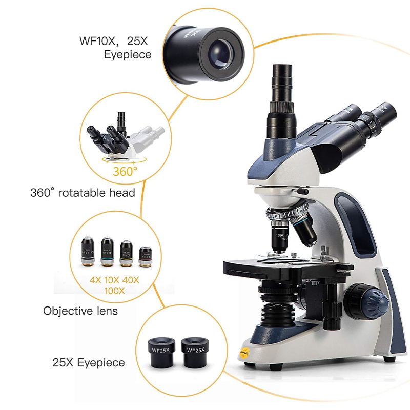 SWIFT SW380T Compound Trinocul - огляд і ціна Microscope Compound 40X