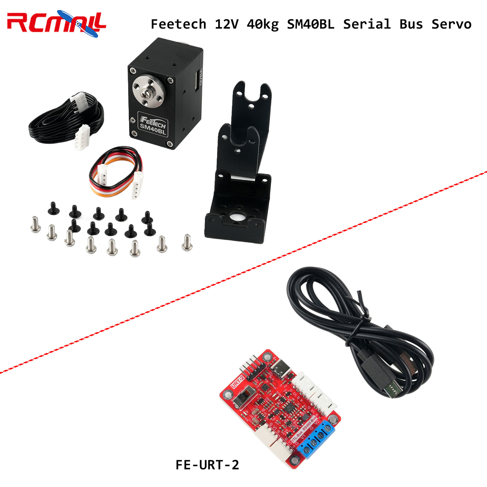 Feetech 12V 40kg SM40BL Serial - огляд і ціна Robot Arm Motor
