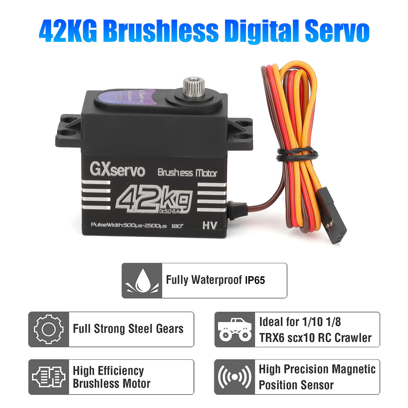 Brushless Motor 180° Metal Gea - огляд і ціна Robot Arm Motor